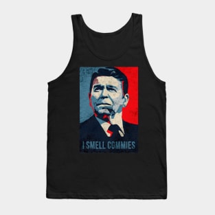 Ronald Reagan i smell commies Tank Top